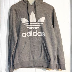 GREY ADIDAS HOODIE/ SWEATER